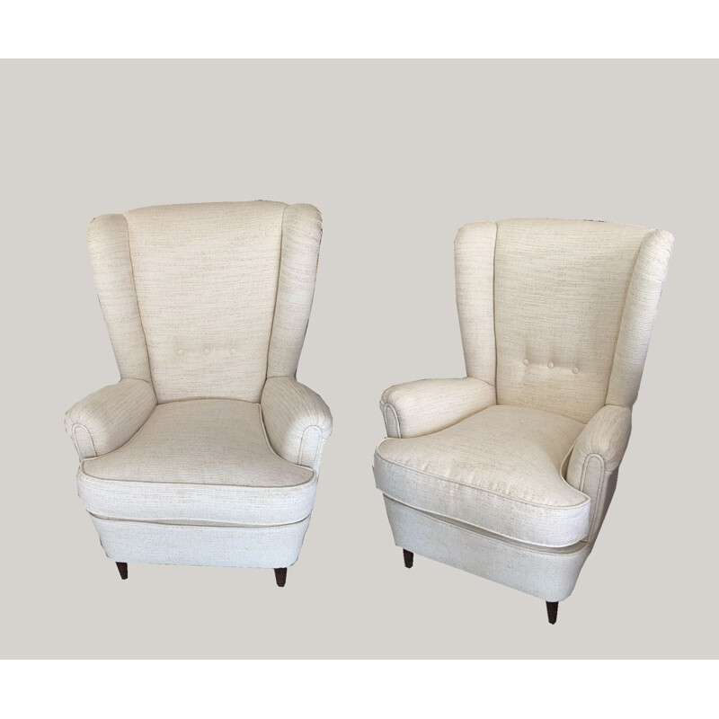 Pair of vintage armchairs by Paolo Buffa