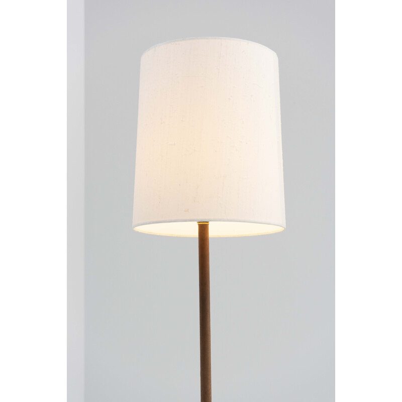 Vintage vloerlamp met messing voet, 1960