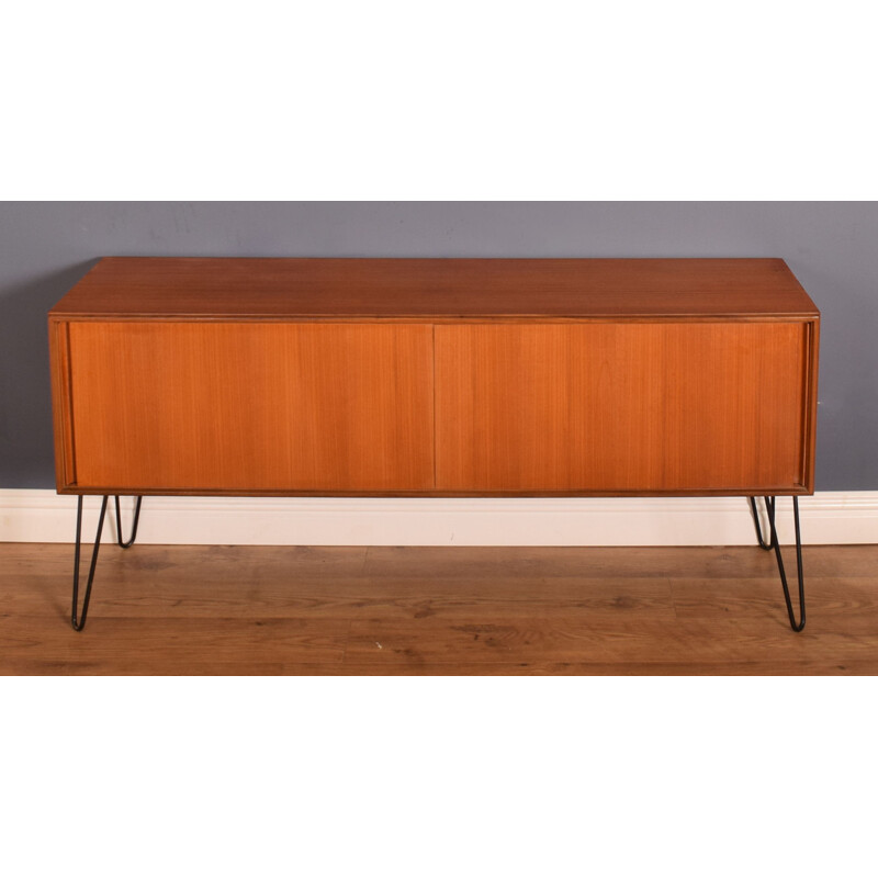 Mid-century teak sideboard cabinet hair pin legs for G Plan, 1960s