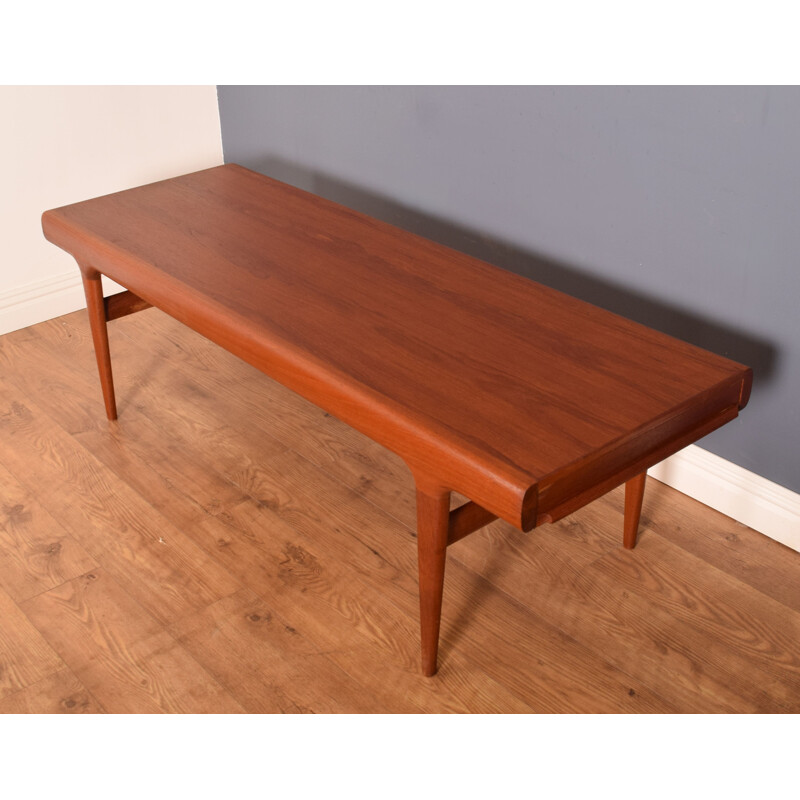 Teak mid-century coffee table by Johannes Andersen for CFC Silkeborg