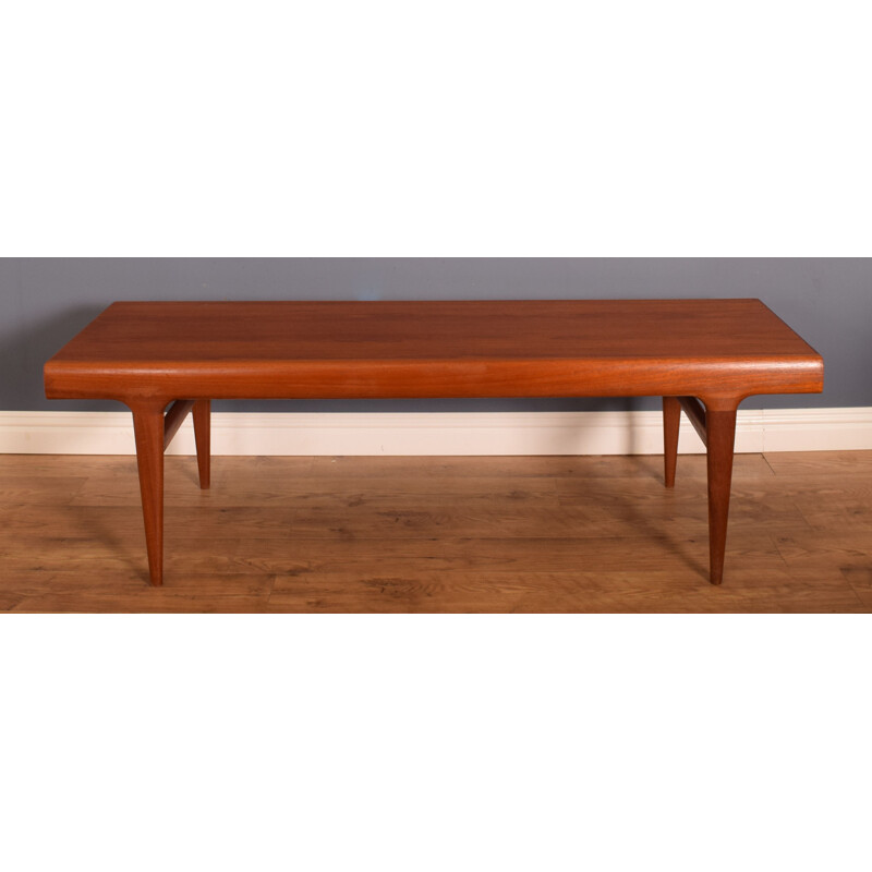 Teak mid-century coffee table by Johannes Andersen for CFC Silkeborg