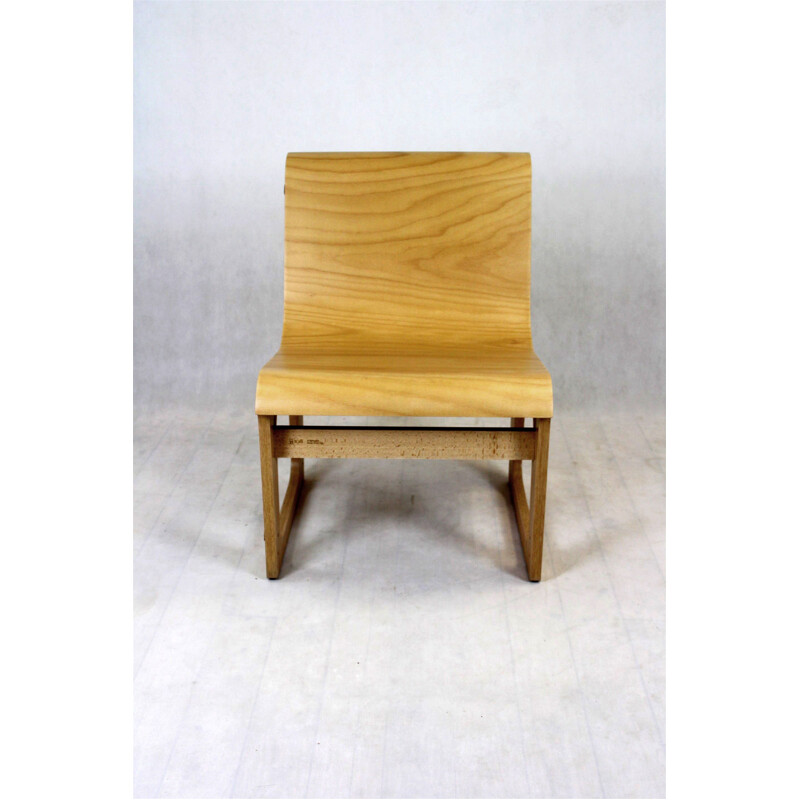 Vintage beech plywood chair Symposio by René Šulc for TON, 2010s