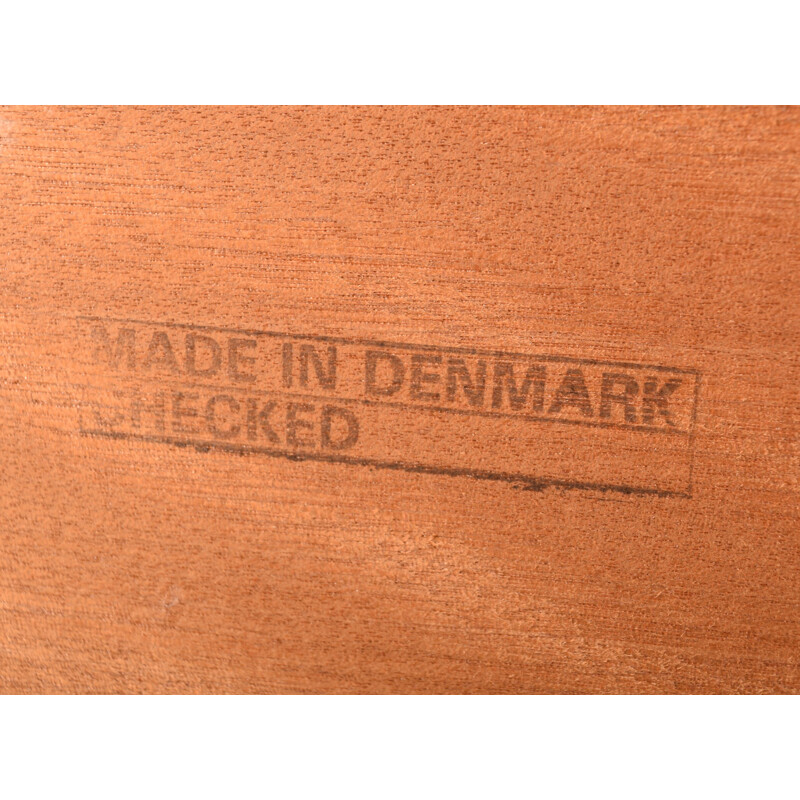 Danish teak vintage short sideboard with hairpin legs, 1960s