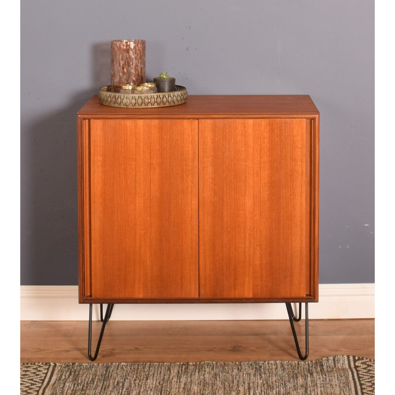 Vintage teak highboard with hair pin legs by G Plan, 1960s