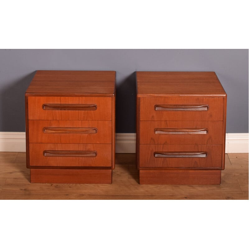 Pair of vintage Fresco night stands by Victor Wilkins for G Plan, 1960s