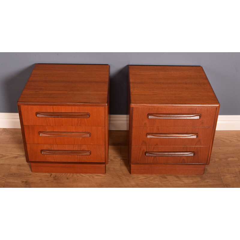 Pair of vintage Fresco night stands by Victor Wilkins for G Plan, 1960s