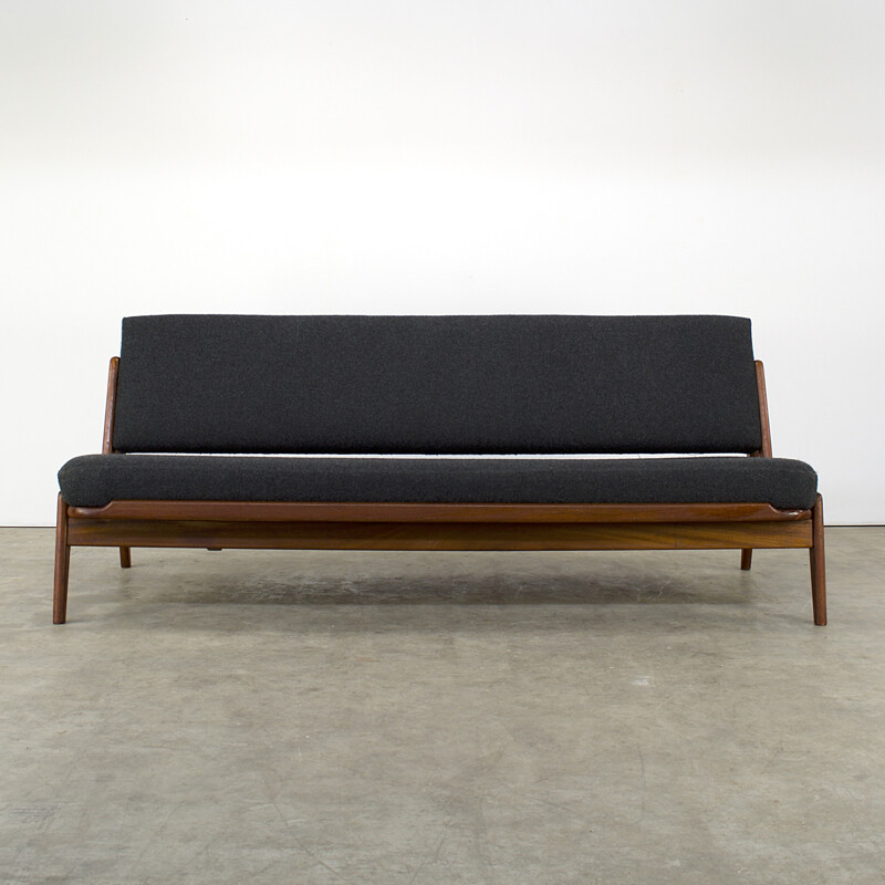 Daybed sofa in teak and fabric, Arne Wahl IVERSEN - 1960s