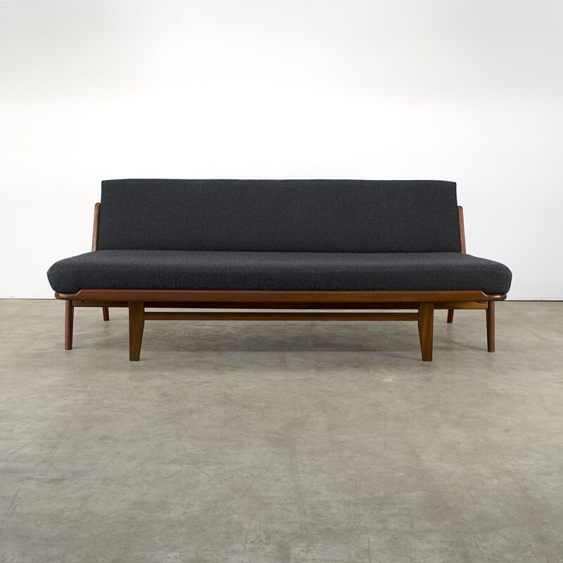 Daybed sofa in teak and fabric, Arne Wahl IVERSEN - 1960s