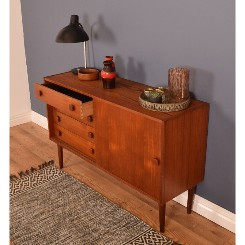 Mid century teak sideboard by Domino, Denmark, 1960s