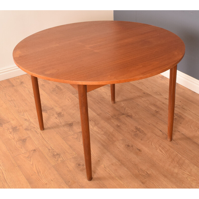 Mid century teak round dining set by Kofod Larsen for G Plan