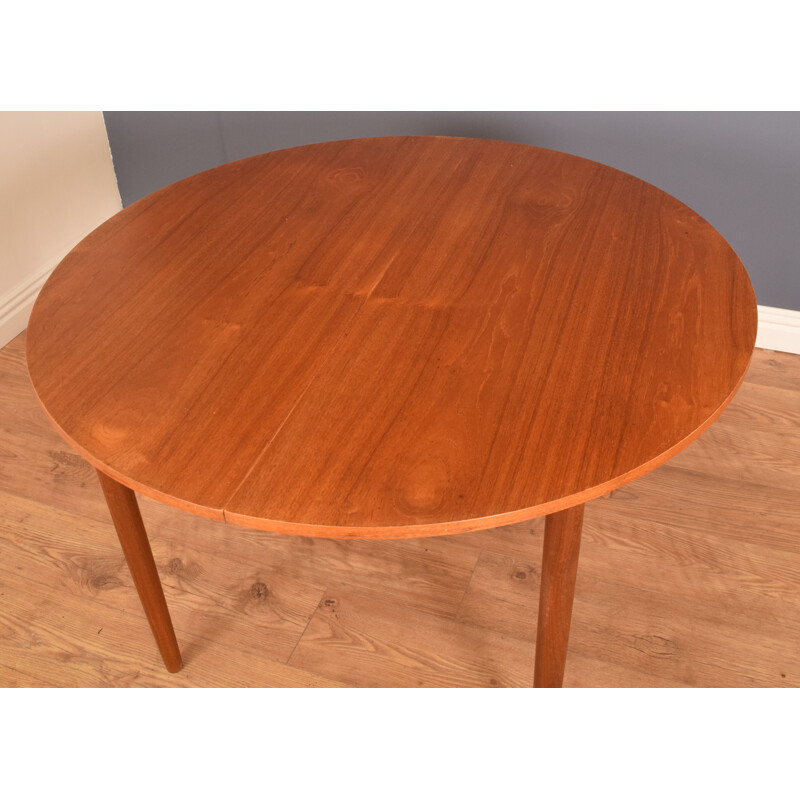 Mid century teak round dining set by Kofod Larsen for G Plan