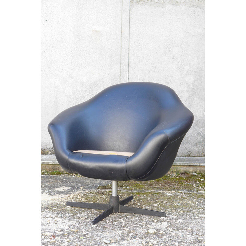 Vintage swivel armchair for Bila Labut, CZ