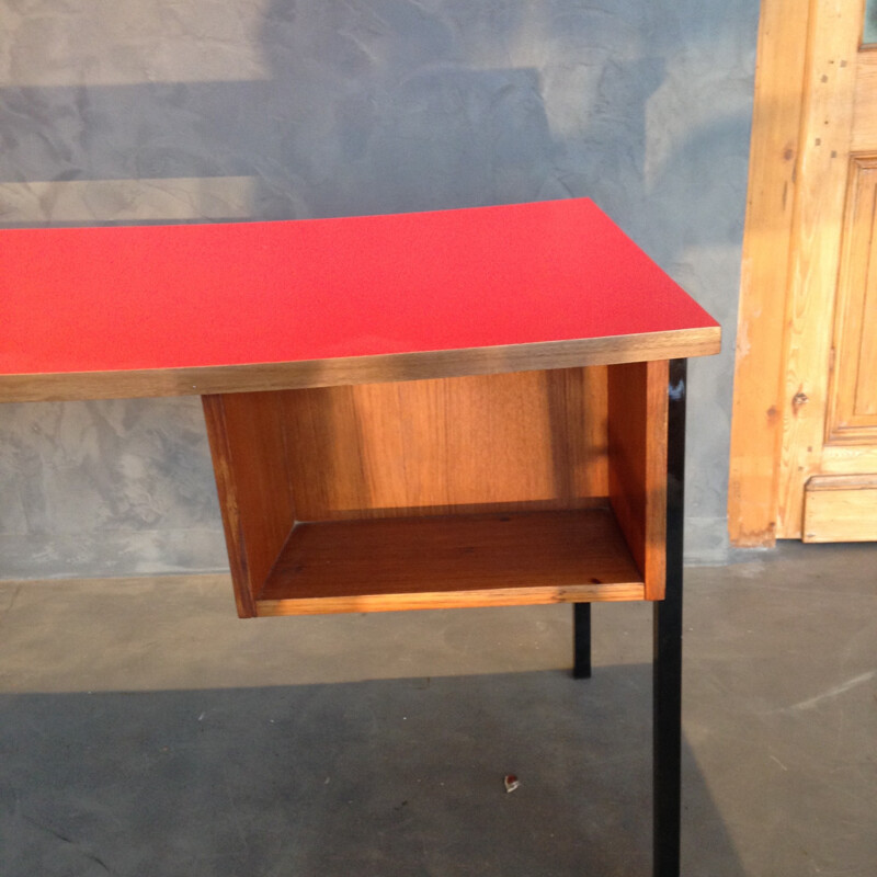 Desk with double sided box -  année 50