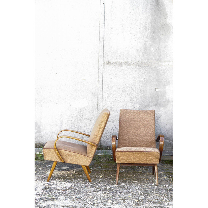 Paire de fauteuils vintage par J.Smidek, CZ 1960