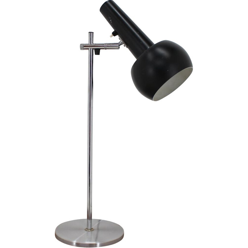 Vintage chromen bureaulamp, Denemarken 1970