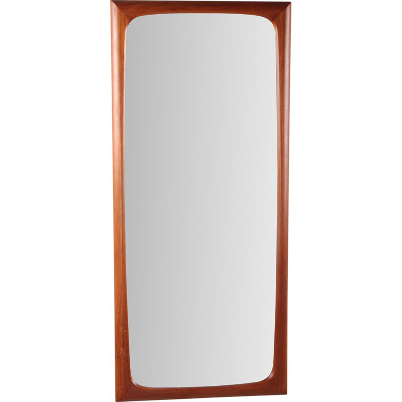 Danish design vintage teak high mirror, 1960s