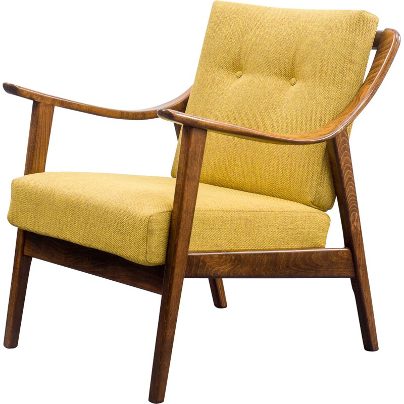 Mid-century beechwood easy chair, 1960s