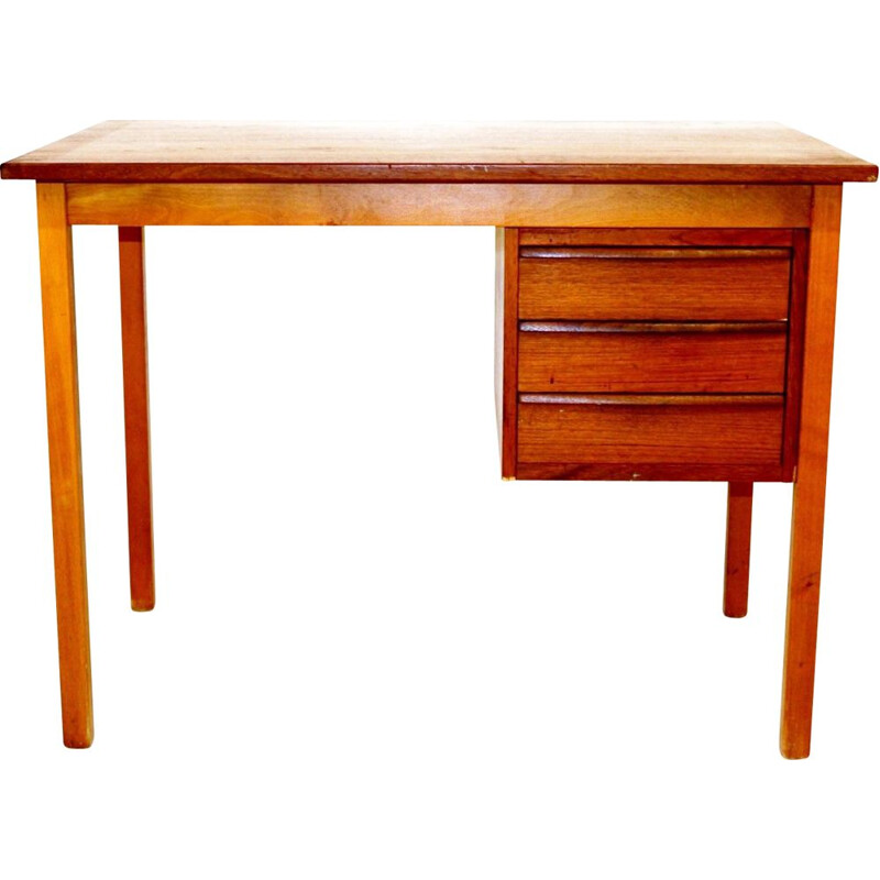 Vintage teak desk, Sweden 1950