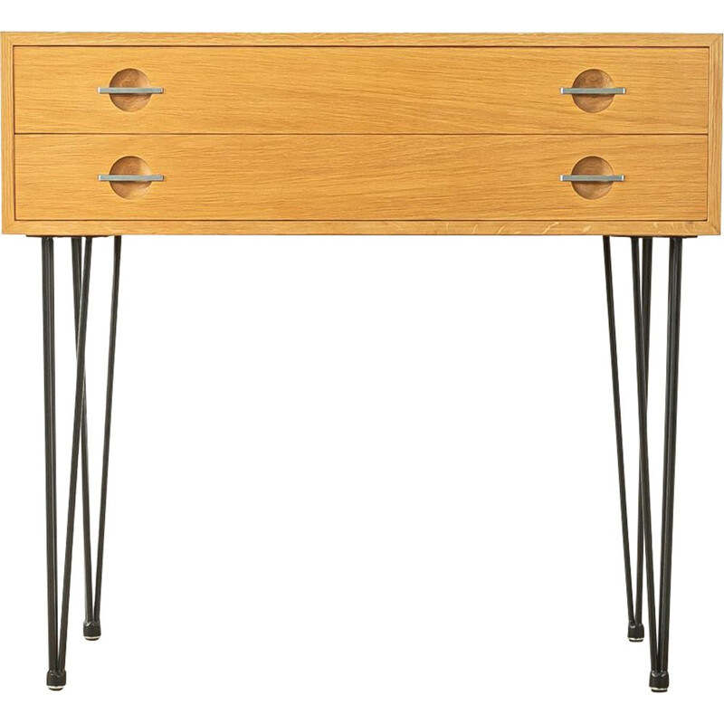 Vintage oak veneer chest of drawers by Hans J. Wegner, 1960