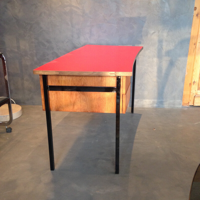 Desk with double sided box -  année 50