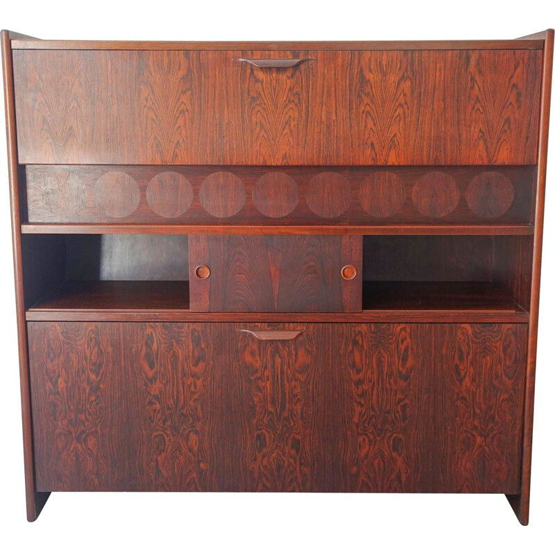 Vintage SK661 rosewood bar cabinet by Johannes Andersen for Skaaning & Søn, 1960s