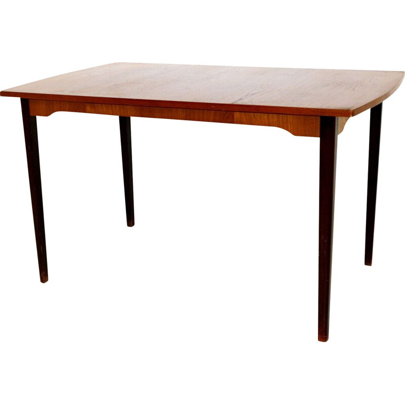 Vintage teakhouten eettafel, Zweden 1950