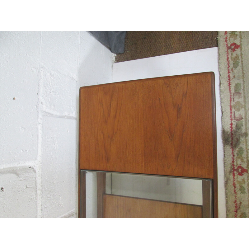 Vintage teak and glass coffee table