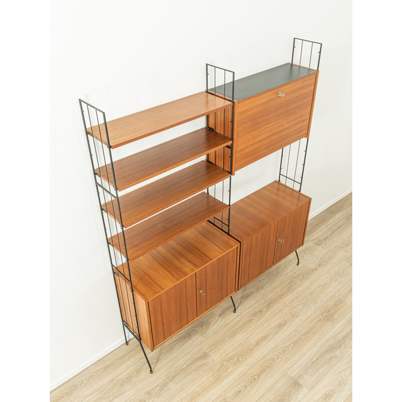 Vintage teak modular shelving system, 1950s