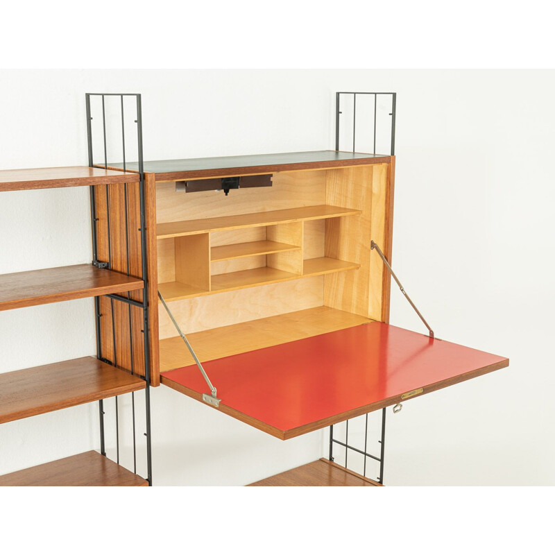 Vintage teak modular shelving system, 1950s