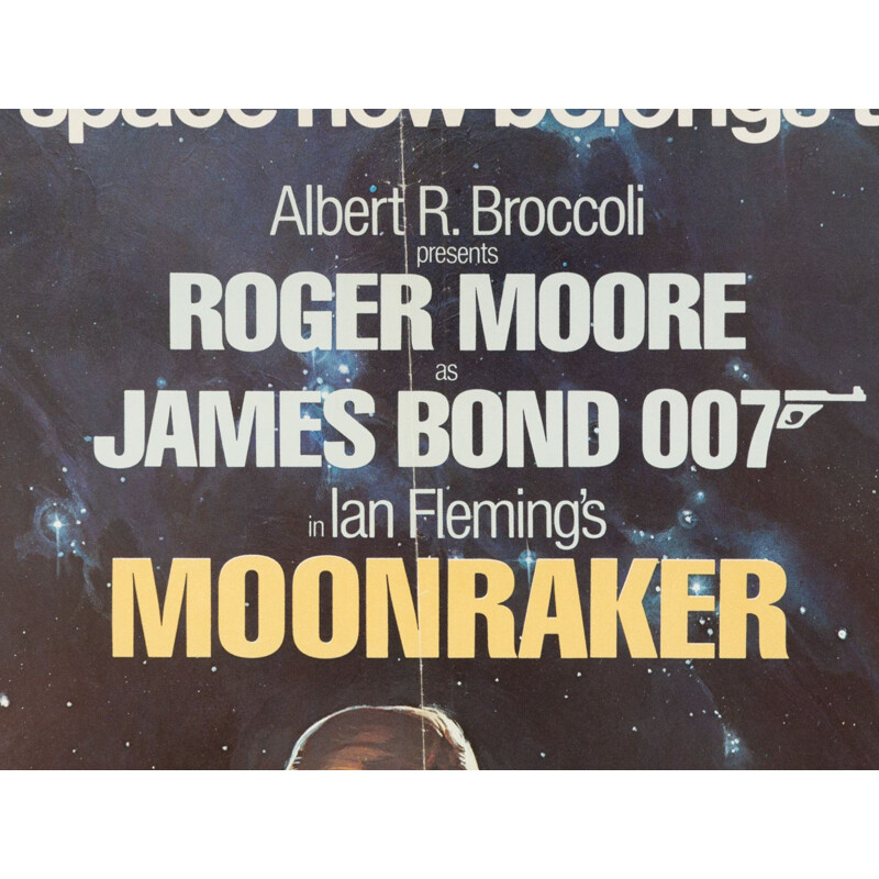 Affiche vintage "Moonraker" par Daniel Goozee, 1979