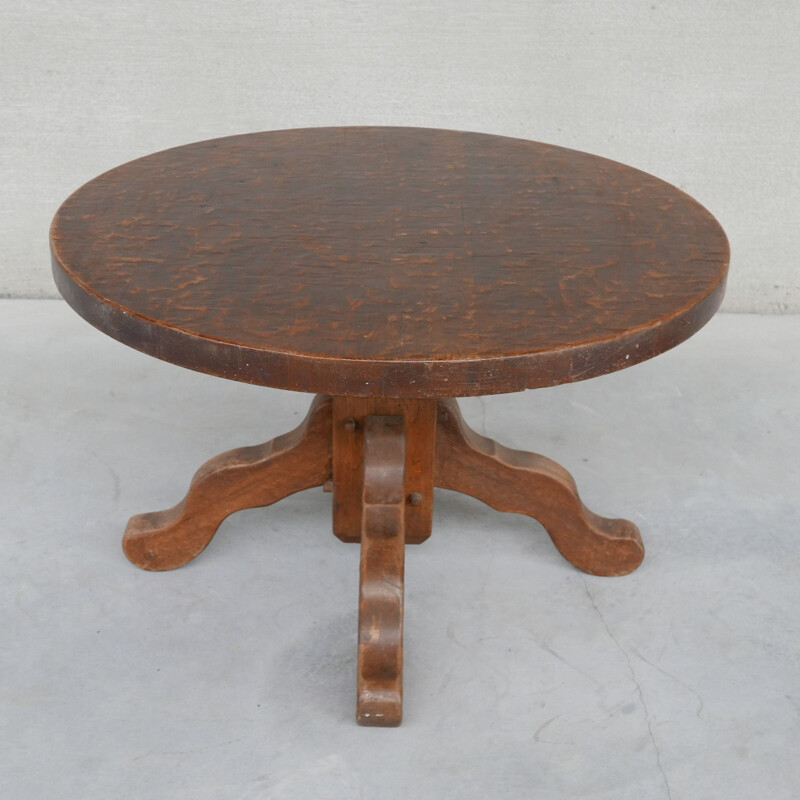 Table circulaire vintage, Belgique 1970