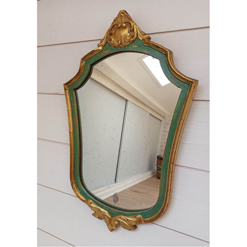 Miroir baroque vintage en bois