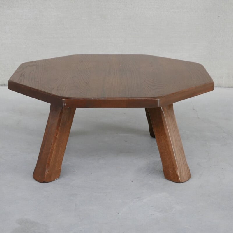 Vintage hexagonal coffee table, Belgium 1960