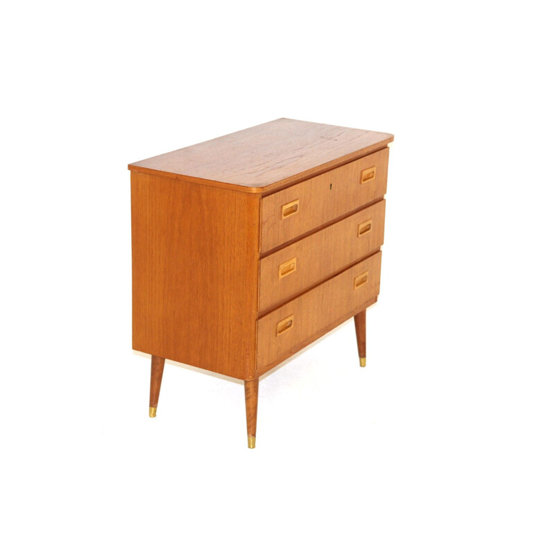 Vintage teak chest of drawers, Sweden 1960