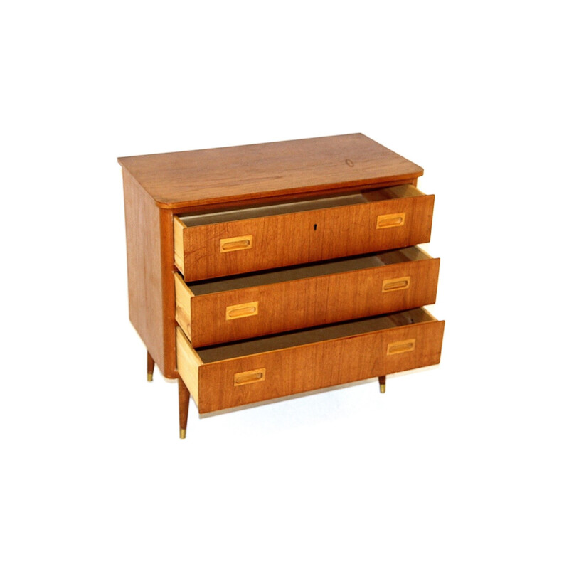 Vintage teak chest of drawers, Sweden 1960