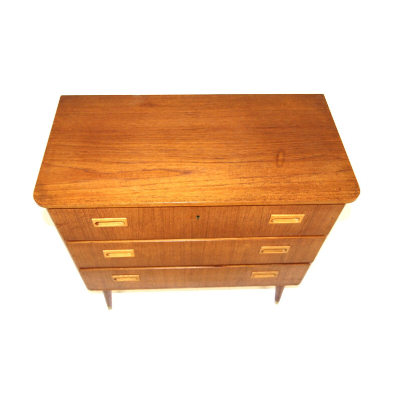 Vintage teak chest of drawers, Sweden 1960