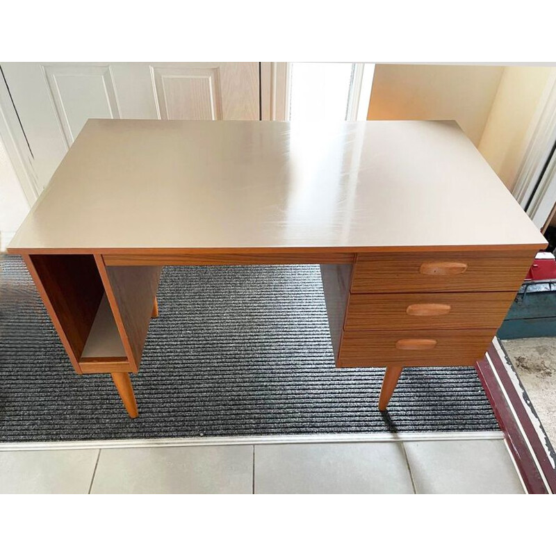 Mid century formica desk by Schreiber, 1970s