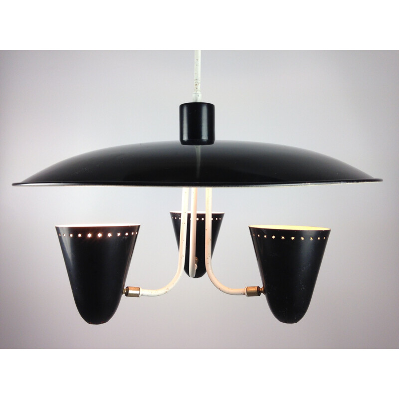 Vintage hanglamp van H. Th. J. A. Busquet voor Hala, Holland 1950