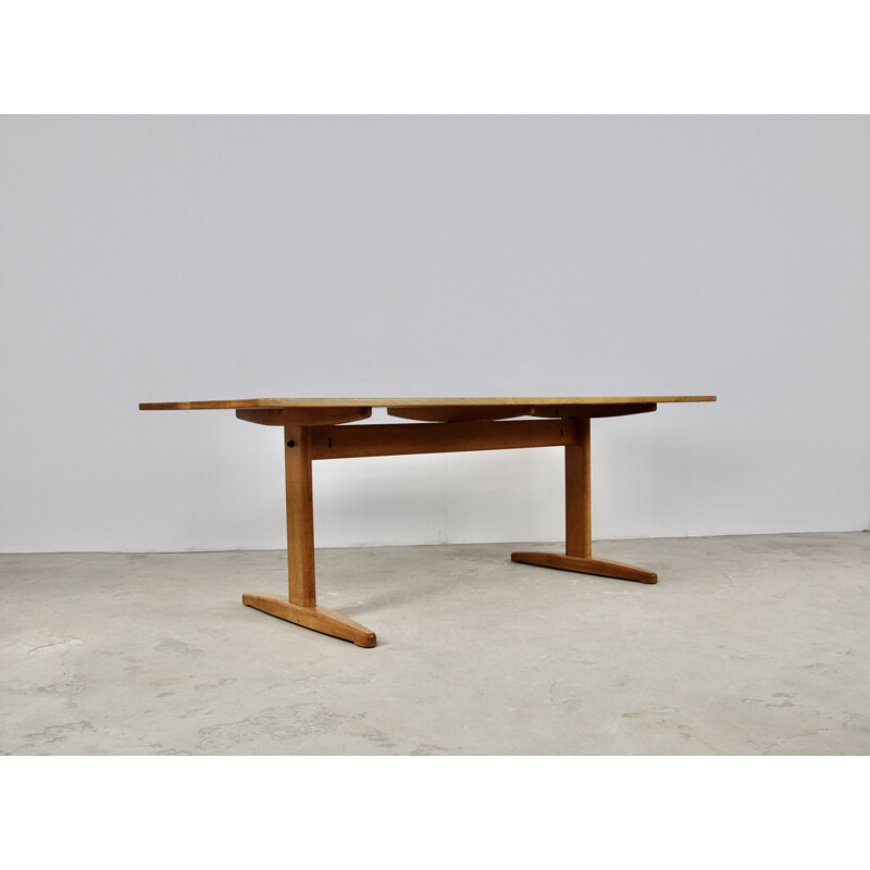 Vintage oakwood table by Børge Mogensen for C.M. Madsen, Denmark 1960