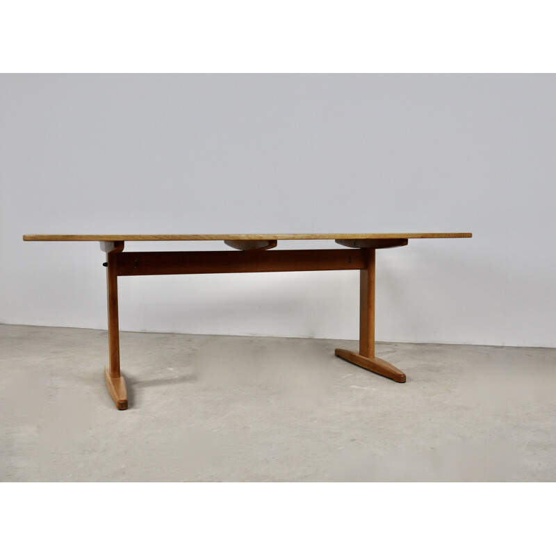 Vintage oakwood table by Børge Mogensen for C.M. Madsen, Denmark 1960