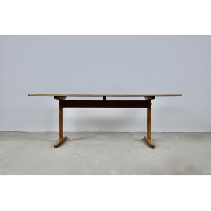 Vintage oakwood table by Børge Mogensen for C.M. Madsen, Denmark 1960