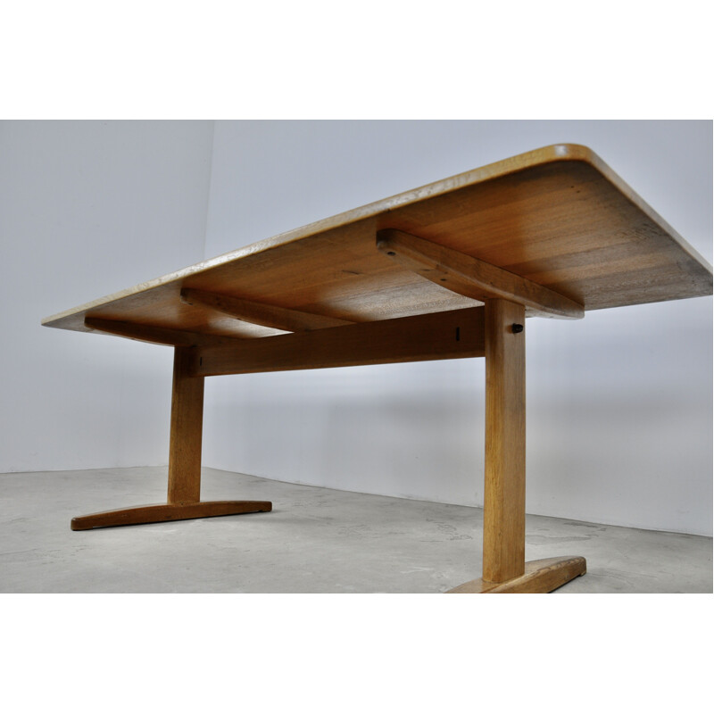 Vintage oakwood table by Børge Mogensen for C.M. Madsen, Denmark 1960