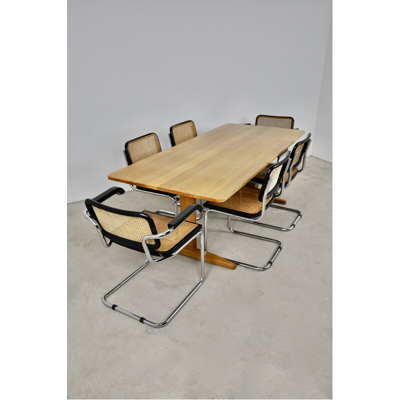 Set of vintage 4 chairs and 2 armchairs by Marcel Breuer