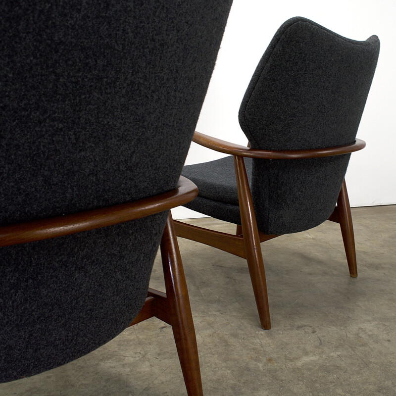 Set of 2 "He & She" Bovenkamp armchairs, Aksel BENDER MADSEN - 1960s