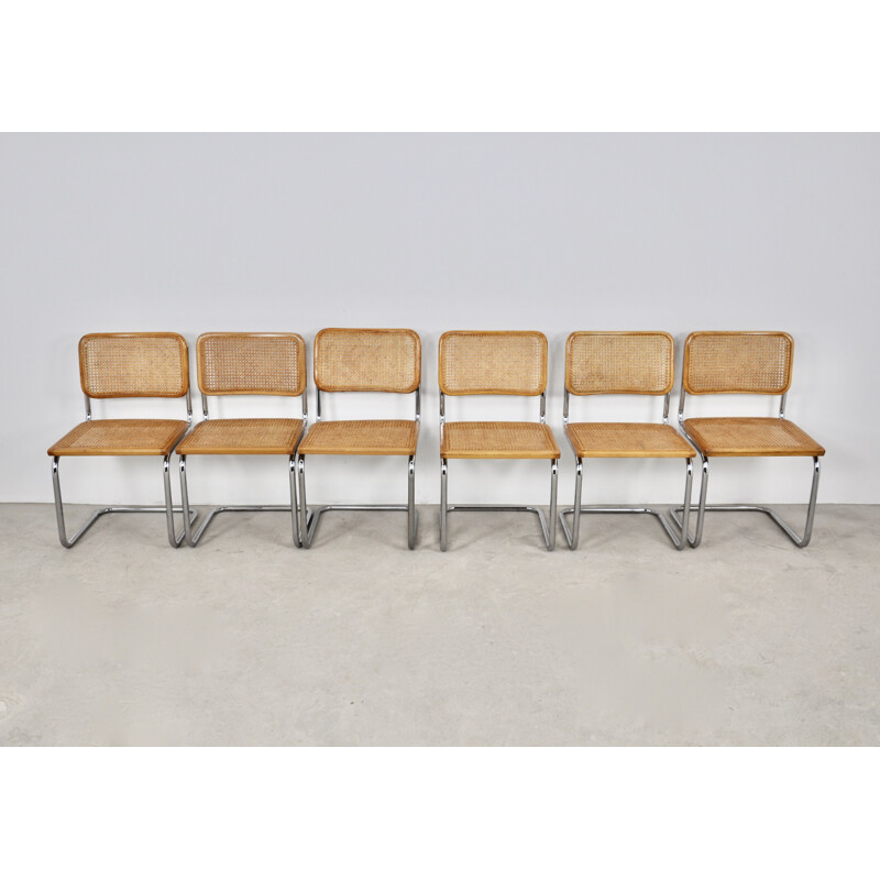 Set of 6 vintage chairs by Marcel Breuer