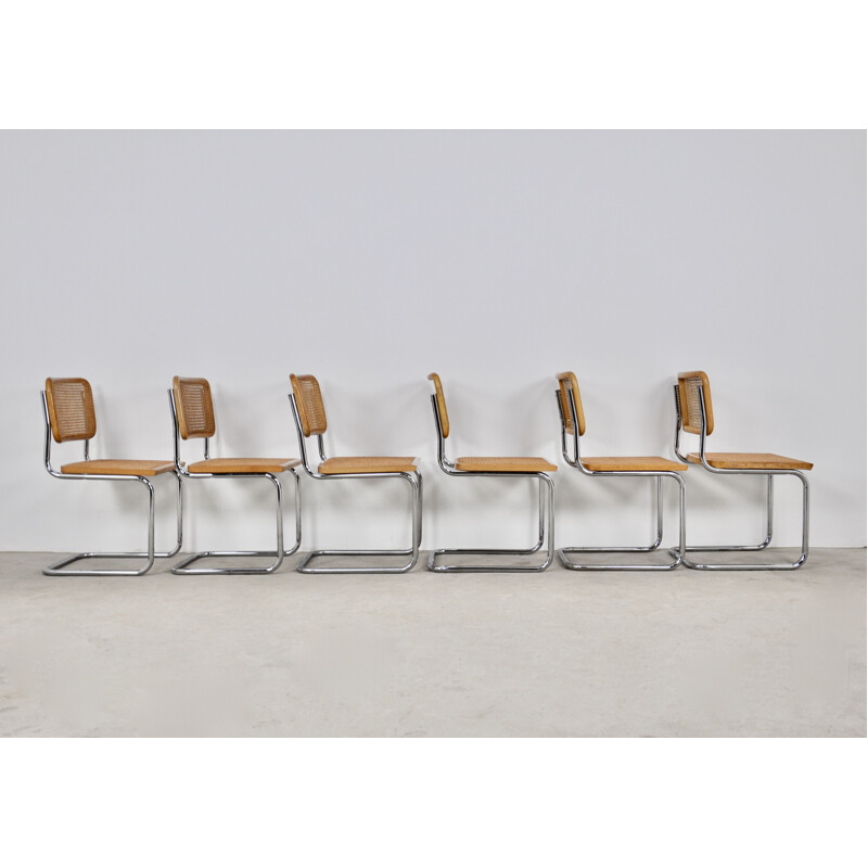 Set of 6 vintage chairs by Marcel Breuer