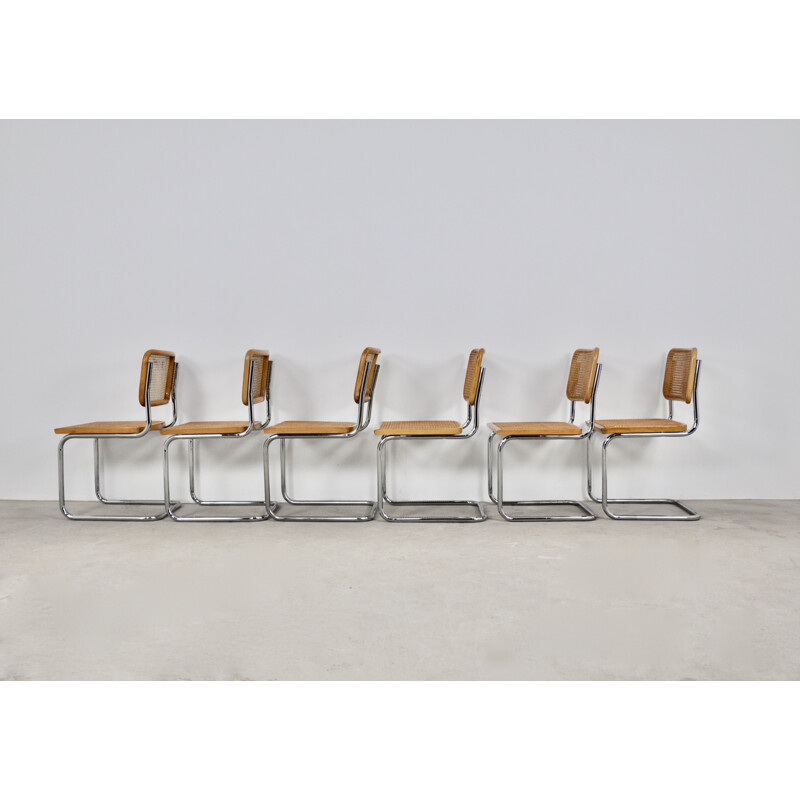 Set of 6 vintage chairs by Marcel Breuer