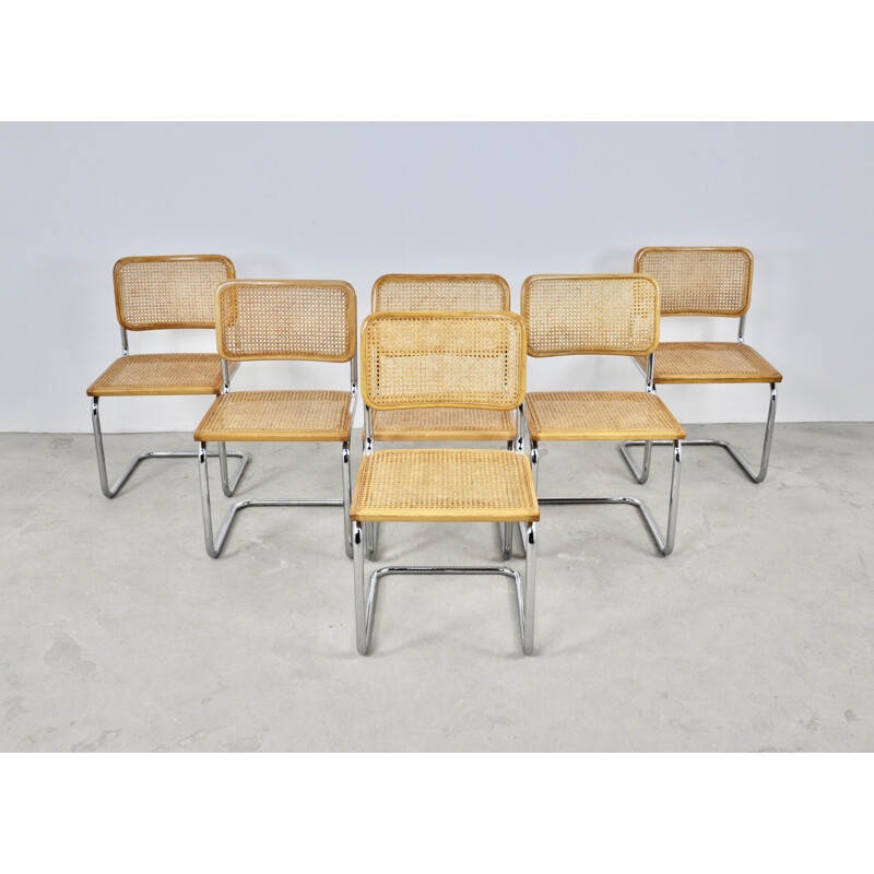 Set of 6 vintage chairs by Marcel Breuer