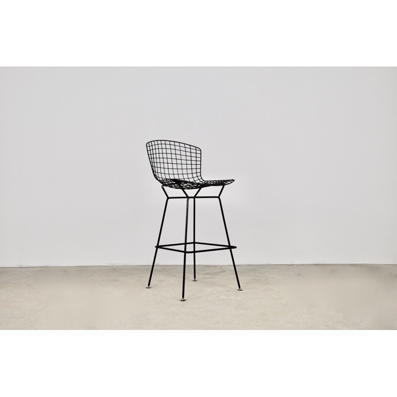 Vintage metalen barkruk van Harry Bertoia voor Knoll Inc, 1970