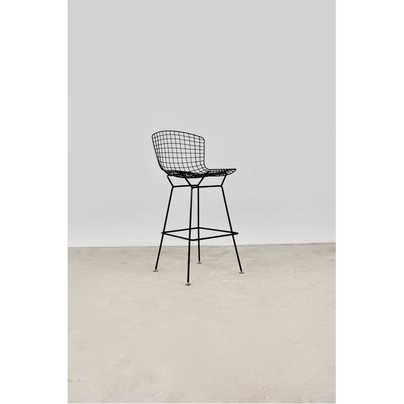 Vintage metal bar stool by Harry Bertoia for Knoll Inc, 1970